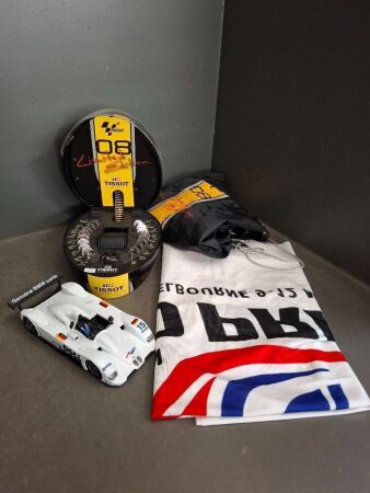 Qantas Grand Prix Flag, Tissot Token Kit & Model BMW V12 LMR 1999