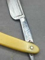 Pearduck special no 1 yellow handle cut throat razor iob - 3
