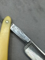 Pearduck special no 1 yellow handle cut throat razor iob - 4