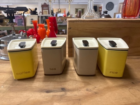 British Plastics Made in Australia Retro Food Canisters