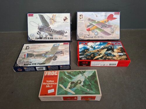 5 x German Model Aircraft - Scale 1:72