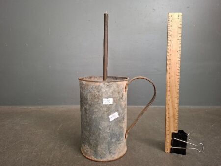 Vintage Galvanised Iron Carbide Lamp