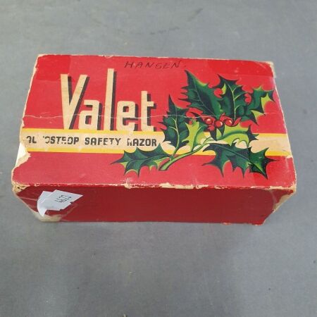 Vintage Valet Auto Strop Razor in Bakelite Case with Original Box & Christmas Gift Sleeve