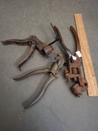 3 x Vintage Saw Setting Tools