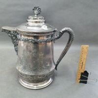 XL Antique Plated Coffee Pot