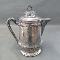 XL Antique Plated Coffee Pot - 5