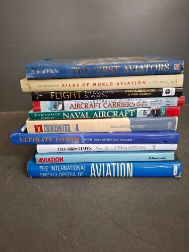Large Selection of Hard Cover Aviation Books