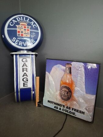 Carlton Cold Light Box and Cadillac Light Box