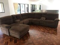 Large Corner Lounge Suite with Recliners