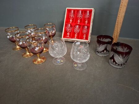 Assortment of Czech Crystal