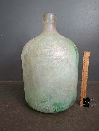 Frosted Seafoam Recycled Glass Demijohn