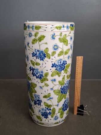 Nanjing Road Hand-Painted Porcelain Chinese Umbrella Stand