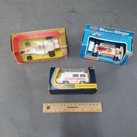 2 x Vintage Corgi + 1 Matchbox Vehicle in Boxes