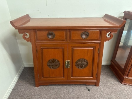 Chinese Timber Hall Unit - with 2 Drawers and Doors