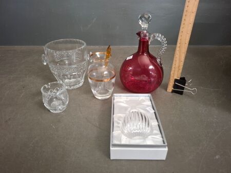 Mixed Quality Crystal & Glassware Lot