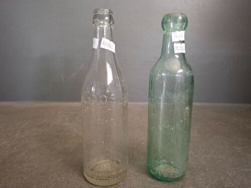 2 Collectable Bottles - 1 R.Mosley North Melbourne Bottle + John Lamont Glasgow Bottle