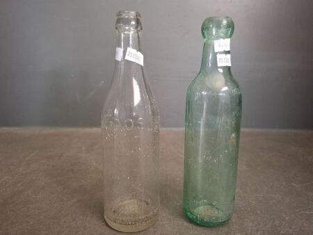 2 Collectable Bottles - 1 R.Mosley North Melbourne Bottle + John Lamont Glasgow Bottle