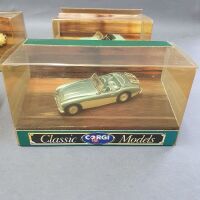 4 X Boxed Classic Corgi Models - Austin Healey, Jaguar XK120, MGA, Triumph - 2