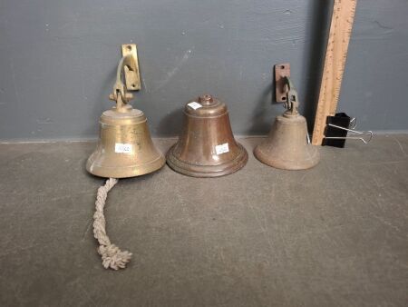 3 Brass Bells