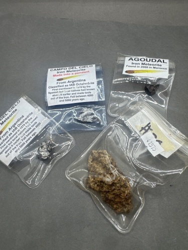 Parts of Meteorites - Founds in Sahara Desert, Morocco & Argentina