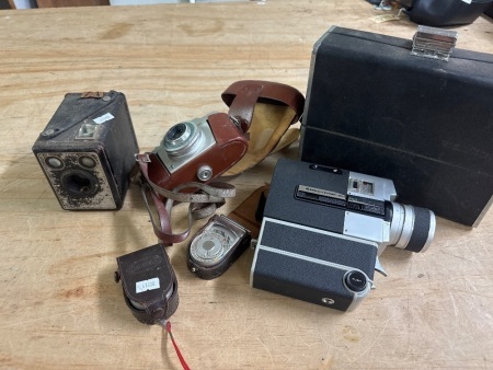 Assortment of Vintage Cameras