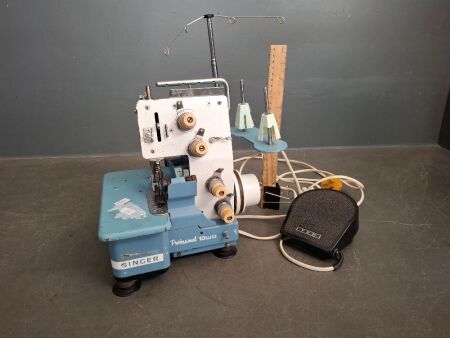 Vintage Blue Enamel Four Point Singer Overlocker