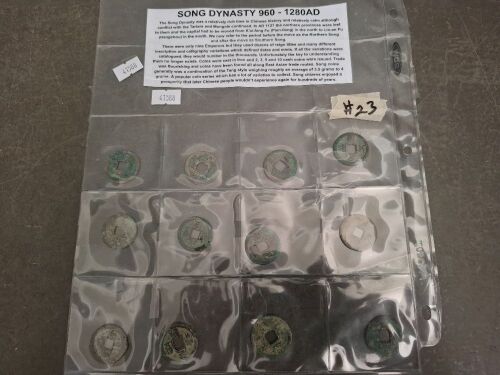 Medieval Song Dynasty China Coin Collection - 960-1280AD