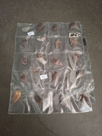 20 Flint Stone Arrowheads