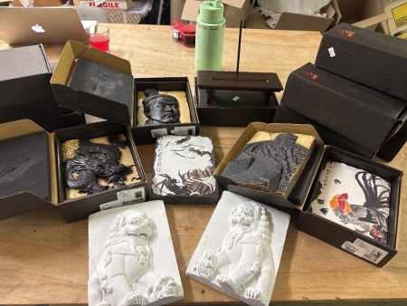 Large Lot of Tales Asian Artworks - All Boxed - Incs Some Stands