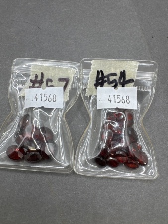 20 Carats Garnet Gemstones & 16 Carats 9x7mm Garnet Gemstones