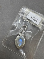 Sterling Silver Pendant with Moonstone Gemstone - 4