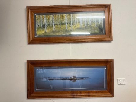 2 Framed Landscape Prints of Photographs