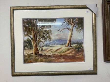 Dry Creek Bed Watercolour by Karin Zielinski