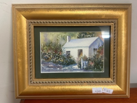 Cottage Watercolour by Dawn Lewis