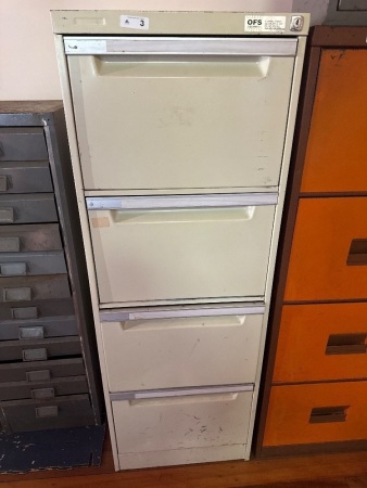 Metal filing cabinet