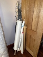 Assorted rolls of inlays and curtain material