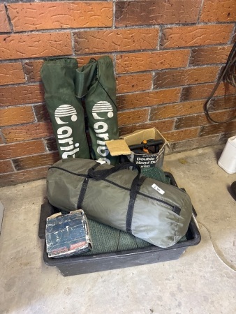 Assorted camp gear