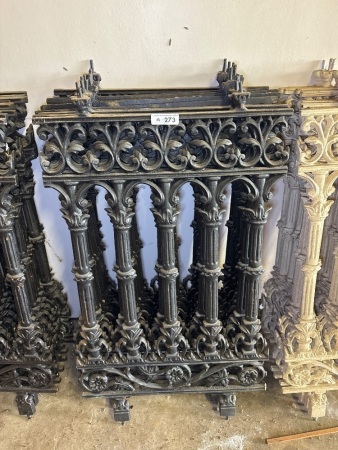 11 Cast Iron Veranda Lacework Frieze Black ( qty choice 273 - 276 )
