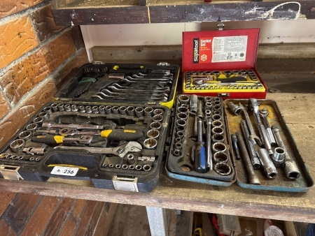 Assorted socket and spanners
