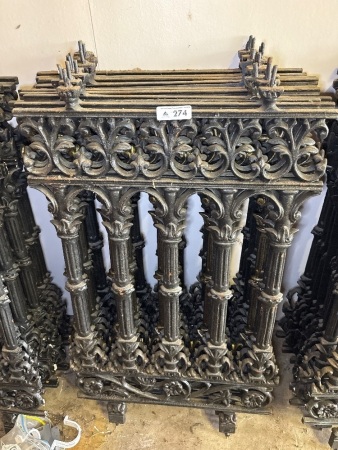 11 Cast Iron Veranda Lacework Frieze Black ( qty choice 273 - 276 )