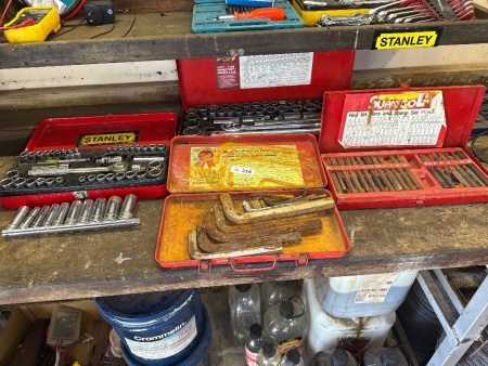 Assorted socket sets, drivers, etc