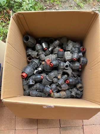 Assorted poly pipe fittings