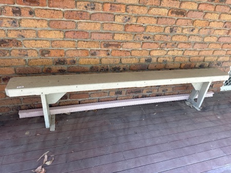 Wooden garden bench
