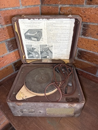 Vintage Decca Radio and Television talking book machine