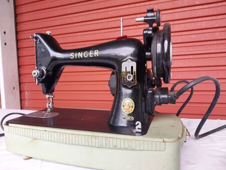 Singer sewing machine-99K-?-18384-Foot Pedal Electric No Cover