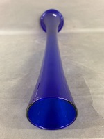 Large Cobalt Blue Glass Floor Vase - 2