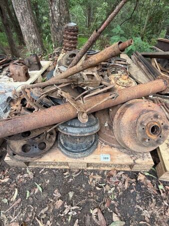 Pallet of Ford B Model Mechanical parts