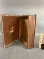 Folkart Painted Secret Book Box - 5