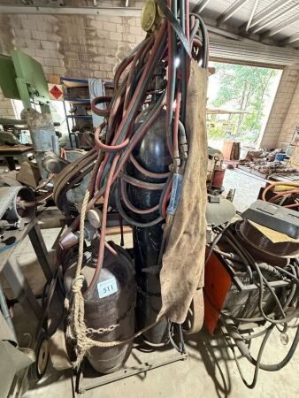 Oxy/Acetylene set on trolley
