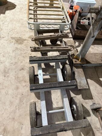 2 Trolleys, 2 Brackets & Roof Racks